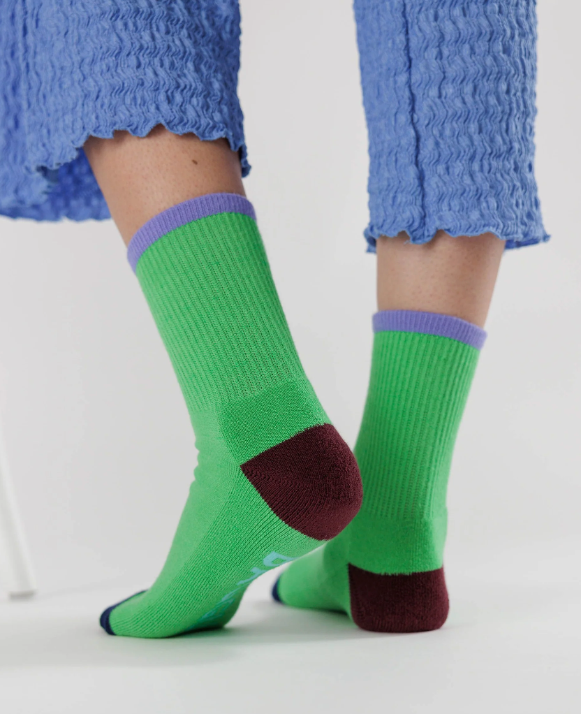 RIBBED SOCK “ALOE MIX” (VARIOUS SIZES) — by Baggu – Paperole