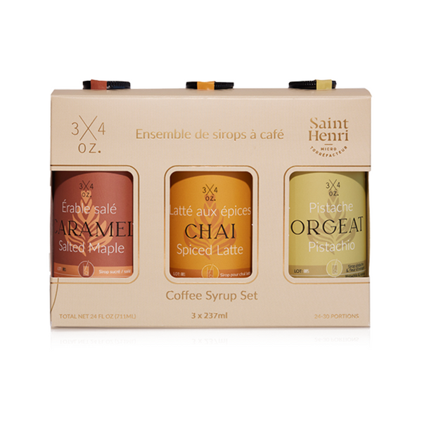 ENSEMBLE SIROPS À CAFÉ, Sirop — par 3/4oz. Tonic
