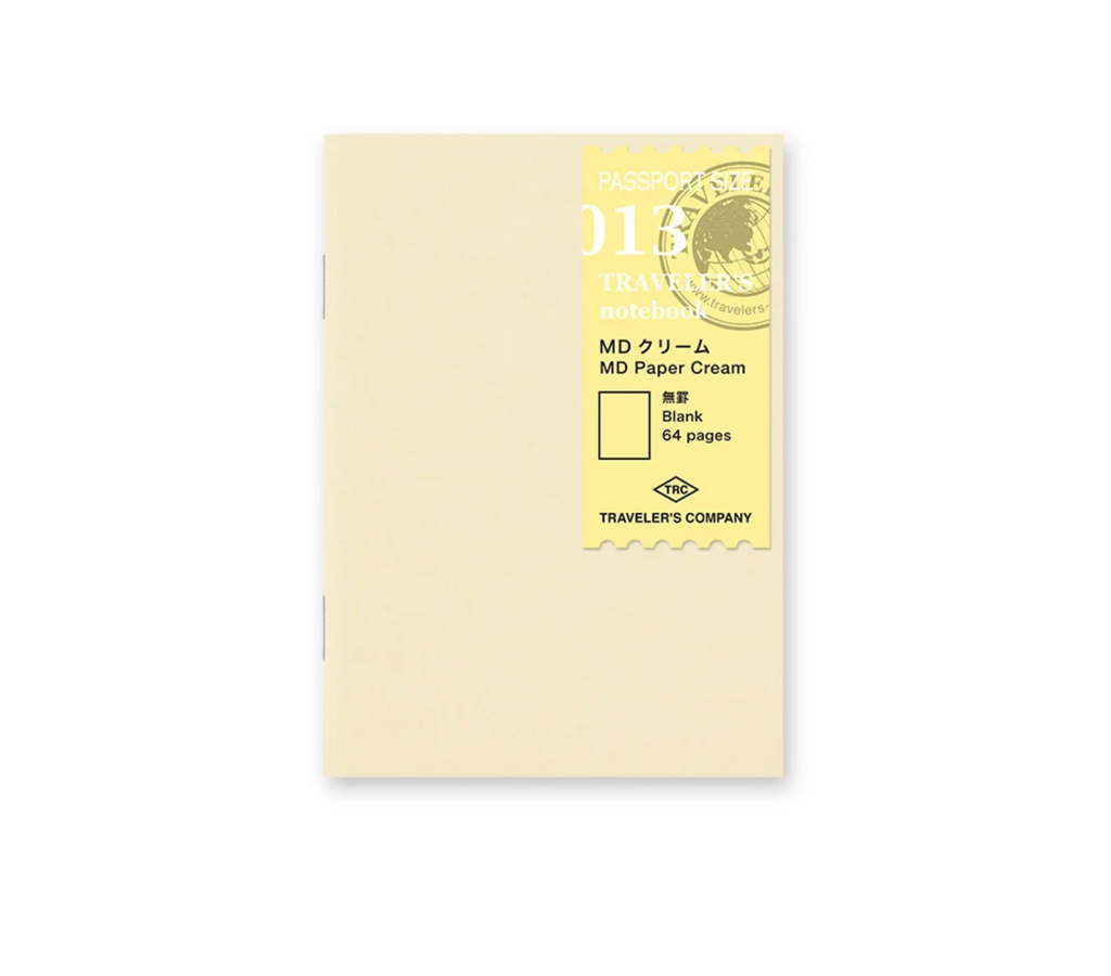 TRAVELER'S NOTEBOOK RECHARGE PAPIER CRÈME (Plusieurs formats)— par Traveler's Company