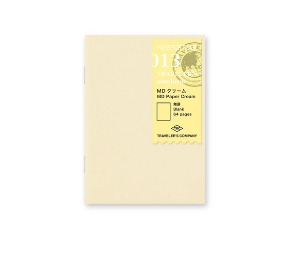 TRAVELER'S NOTEBOOK REFILL PAPER CREAM (Multiple Size) — by Traveler's Company