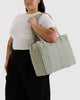 SMALL CLOUD BAG CARRY-ON (SAGE STRIPE) — by Baggu