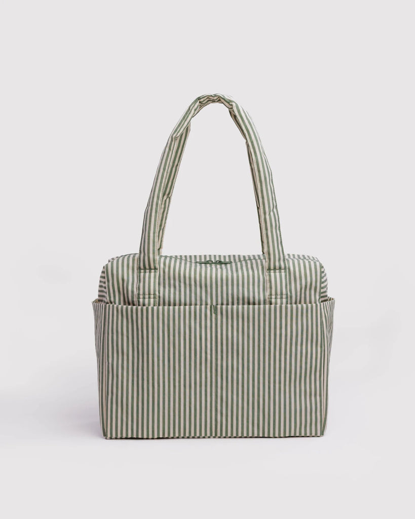 SMALL CLOUD BAG CARRY-ON (SAGE STRIPE) — by Baggu
