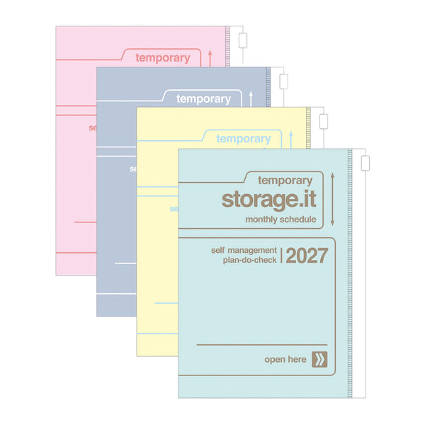 STORAGE.IT B6 MONTHLY PLANNER 2027 - 12 MONTHS (Multiple Colors) — by MARK'S