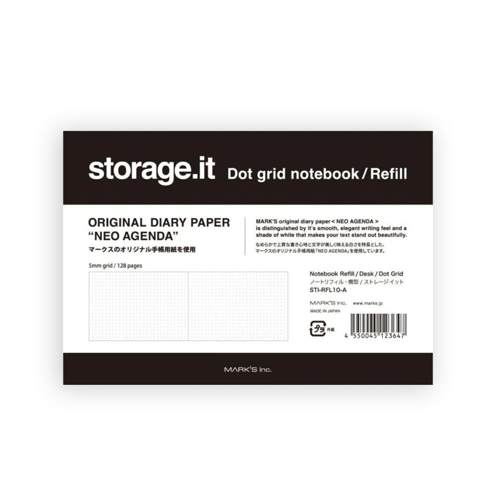 STORAGE.it DOT GRID NOTEBOOK REFILL, 14.5 x 10 cm — by MARK'S