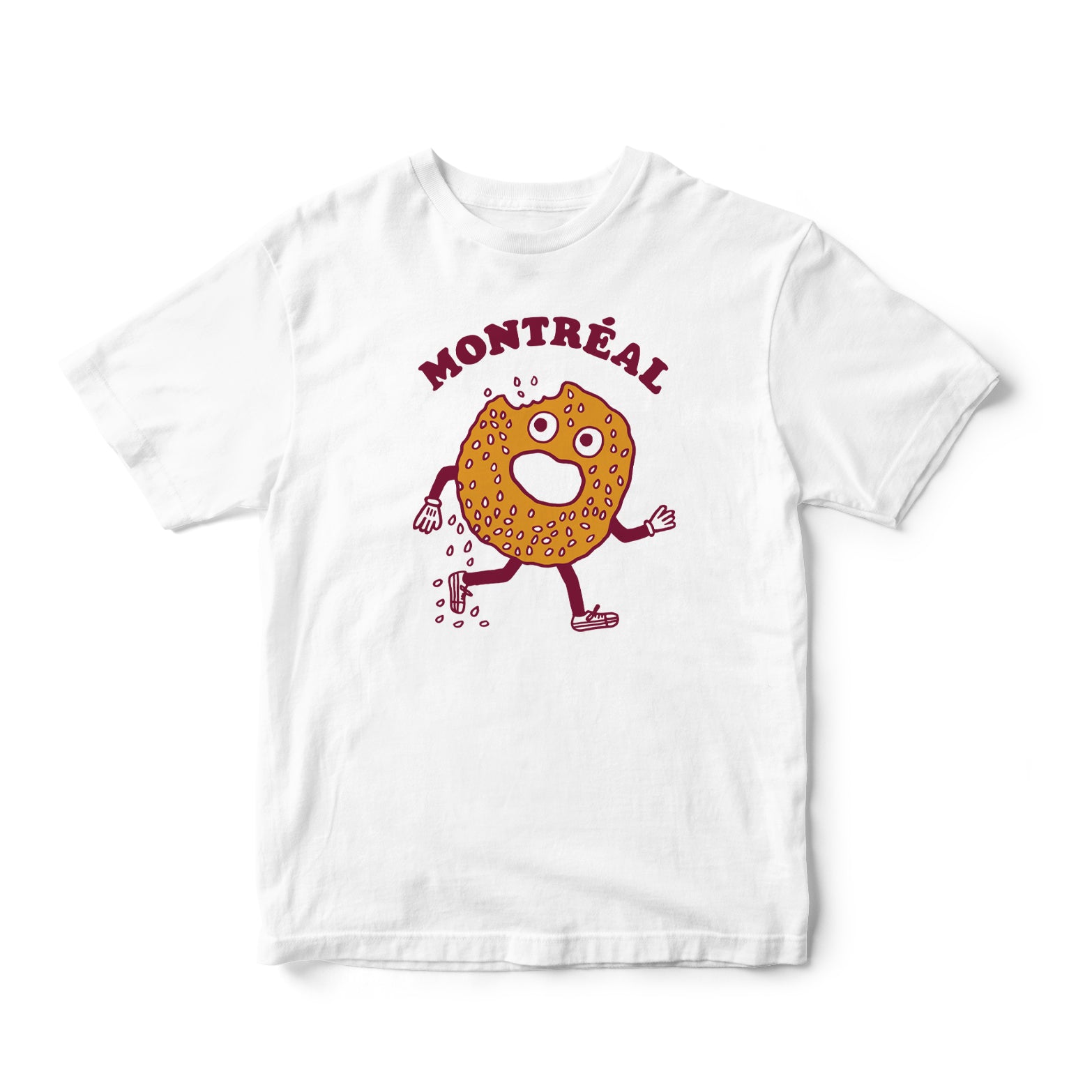 BAGEL” T-SHIRT (White) – by Francis Léveillée – Paperole