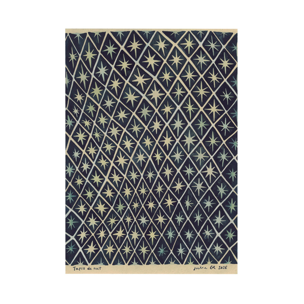 TAPIS DE NUIT (Original Painting) – 8.09 × 11.65 inches — by Julia GR