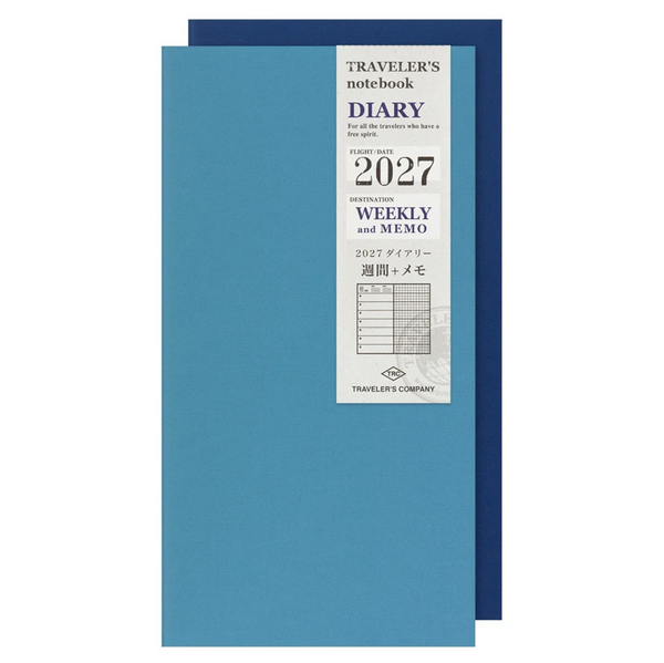 TRAVELER'S NOTEBOOK DIARY 2027 - Weekly + Memo — by Traveler's Company