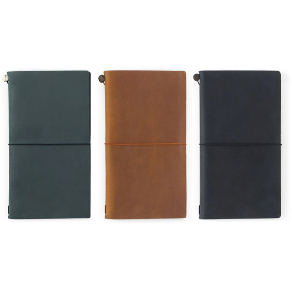 TRAVELER'S NOTEBOOK STARTER KIT, REGULAR SIZE (Multiple colors) — by Traveler’s Company (TRC)