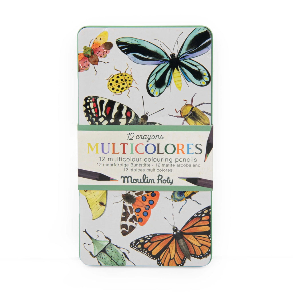 TOUT AUTOUR DU MONDE - 12 Multi-Coloured Pencils — by Moulin Roty