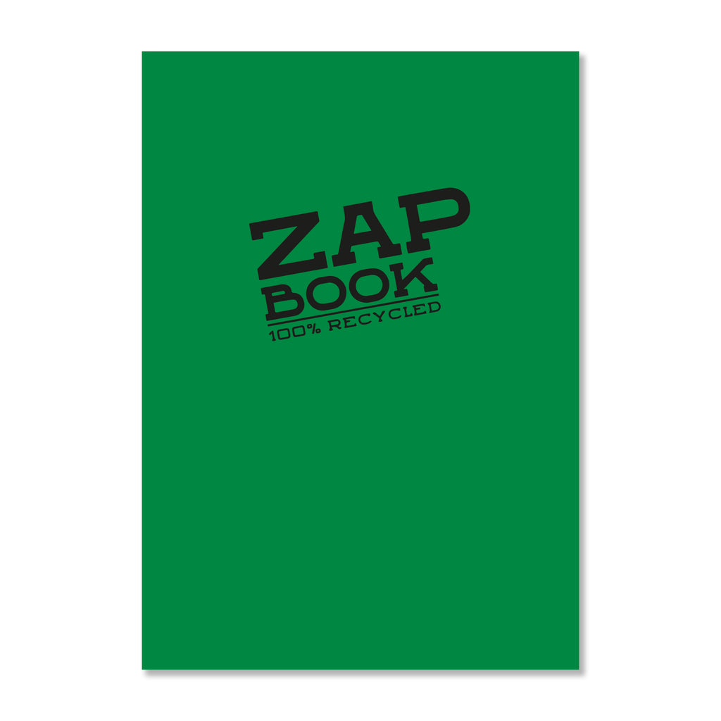 CARNET DE CROQUIS ZAP BOOK A5 PAGES BLANCHES 100% RECYCLÉ (plusieurs couleurs) — par Clairefontaine