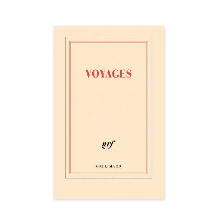 CAHIER DE NOTES « VOYAGES » — par Gallimard