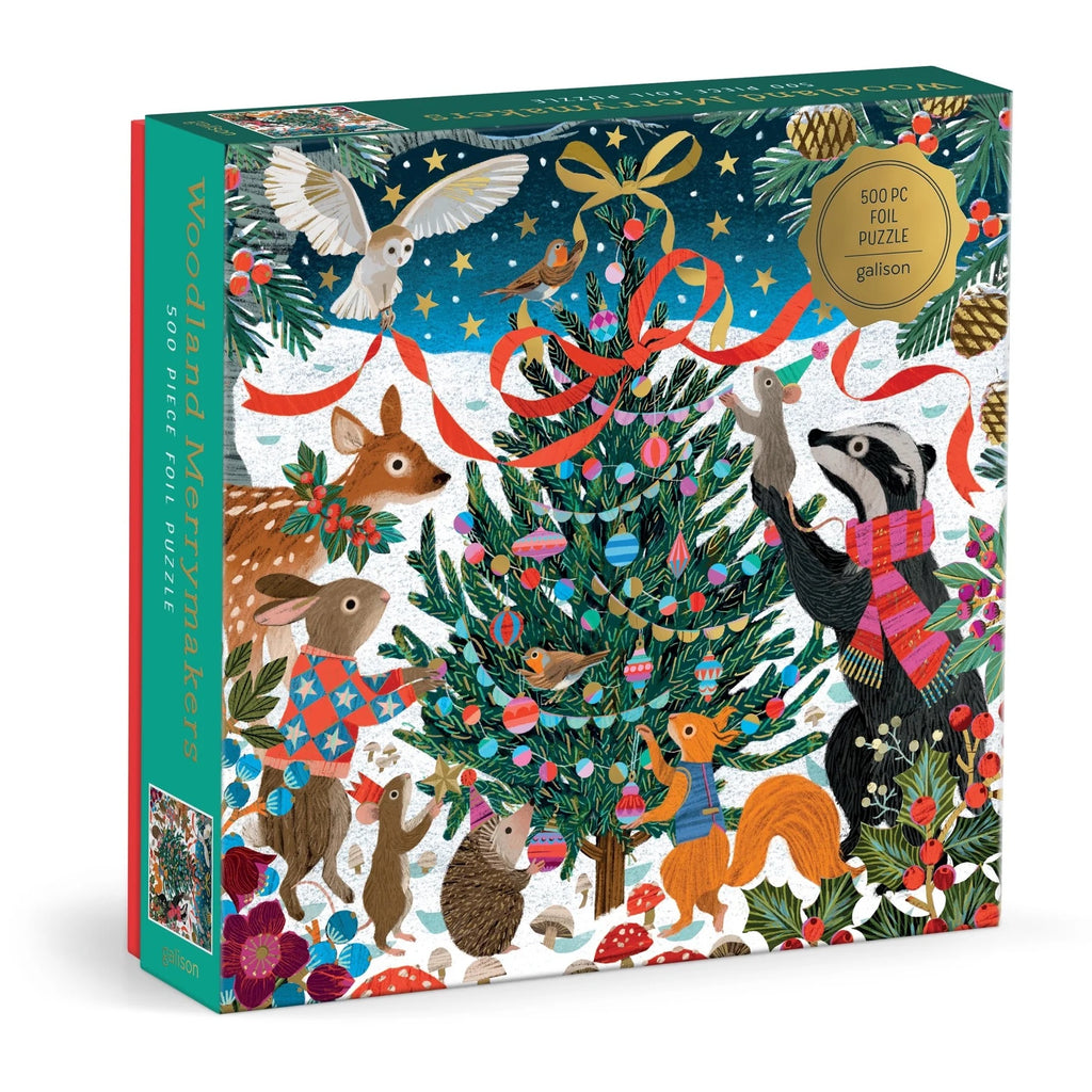 VICTORIA BALL WOODLAND MERRYMAKERS - 500 Piece Foil Puzzle — by Victoria Ball
