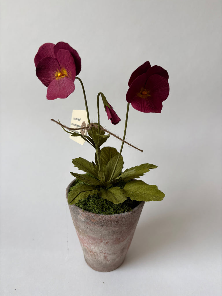 FLEURS DE PAPIER - Violet bourgogne — par Atelier Nature Morte