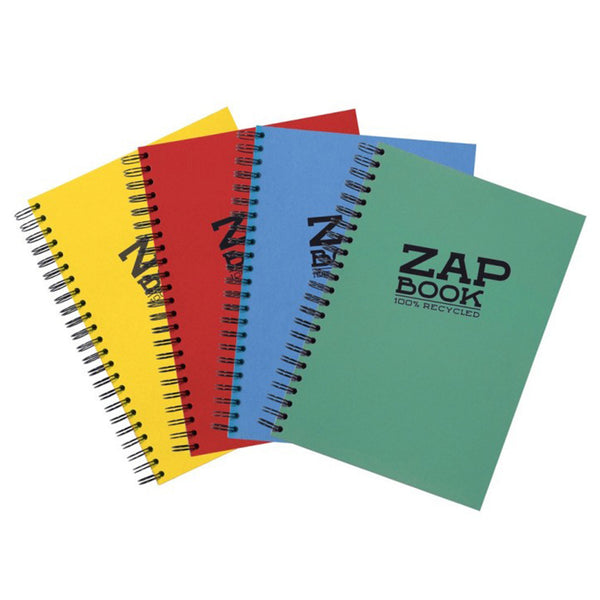 ZAP BOOK A4 WIREBOUND SKETCHBOOK BLANK 100% RECYCLED (multiple colours) — by Clairefontaine