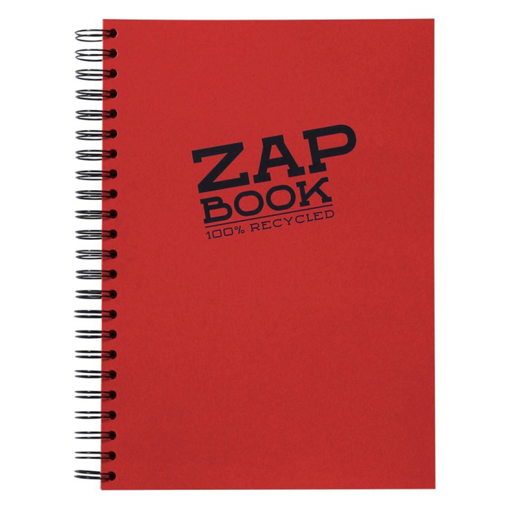 ZAP BOOK A4 WIREBOUND SKETCHBOOK BLANK 100% RECYCLED (multiple colours) — by Clairefontaine