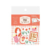 WASHI FLAKE STICKERS – Red — by Furukawashiko