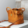 WONDER 'XL' VINTAGE TOP-HANDLE  SATCHEL - Tan — by Uppdoo