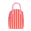 ZIPPER LUNCH (Red and Pink Stripes) — by FLUF