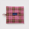 BIG REUSABLE BAG “AZALEA PINK TARTAN” — by Baggu