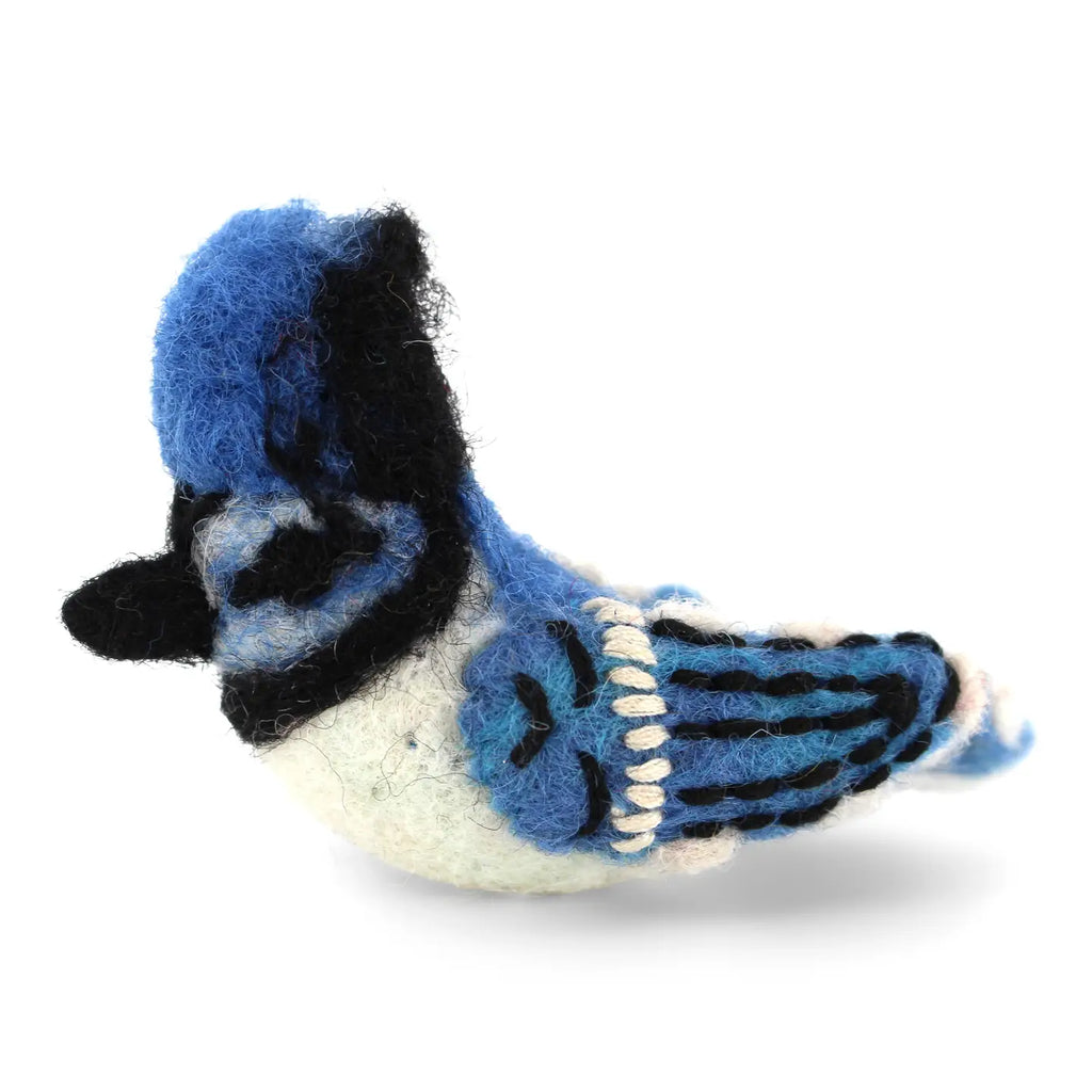 HANGING FELT ORNAMENT - BLUEJAY — by Gry & Sif