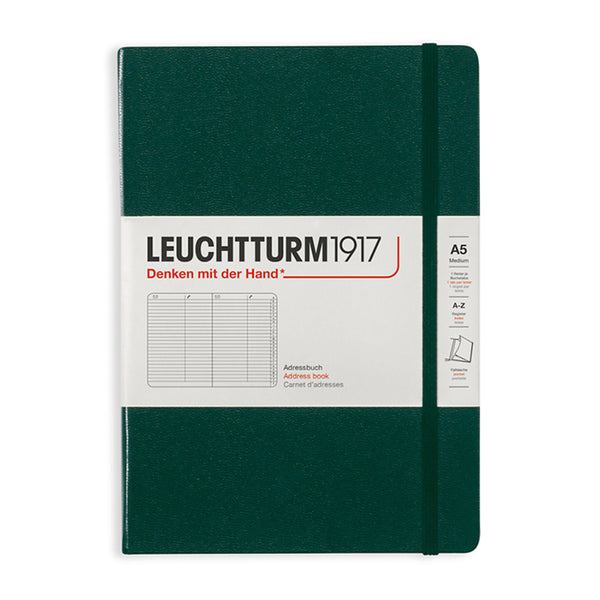 ADDRESS BOOK MEDIUM (A5), HARDCOVER (Multiple Colors) — by Leuchtturm1917