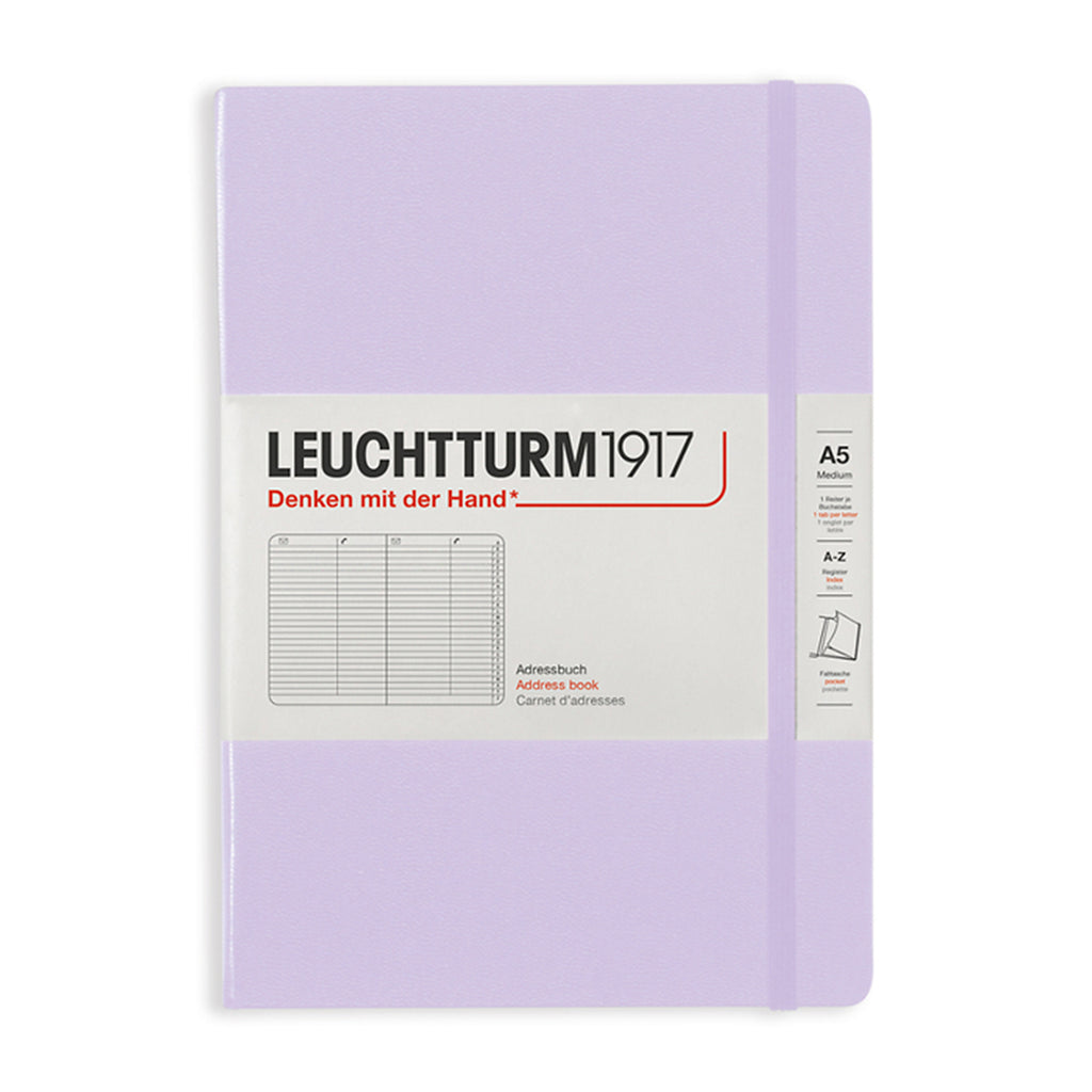 ADDRESS BOOK MEDIUM (A5), HARDCOVER (Multiple Colors) — by Leuchtturm1917