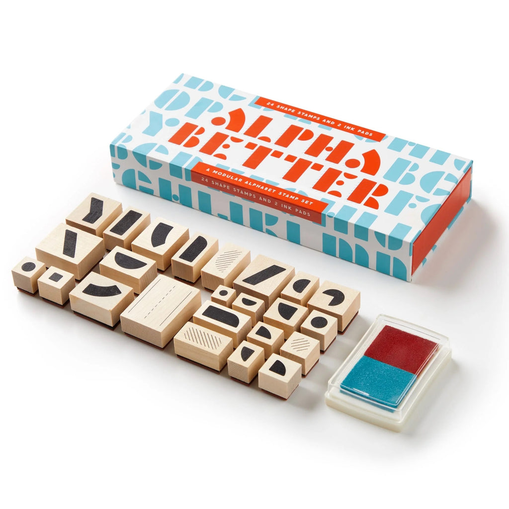 ALPHA BETTER STAMP SET — by Brass Monkey Goods Paperole