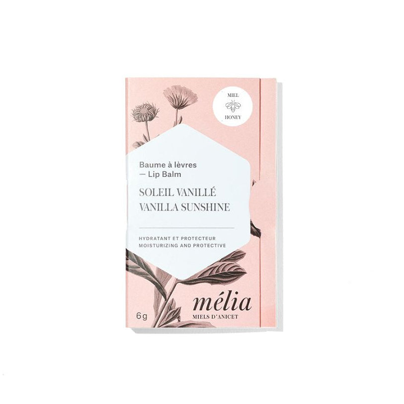 BAUME À LÈVRES SOLEIL VANILLÉ — par Mélia