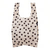 BIG REUSABLE BAG “CREAM & BLACK POLKA DOT” — by Baggu