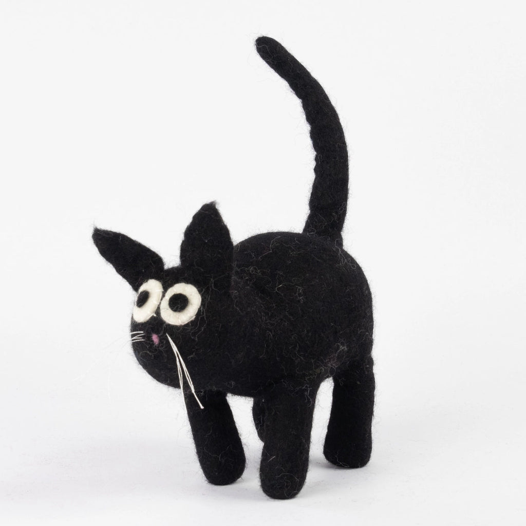 BLACK FELT CAT