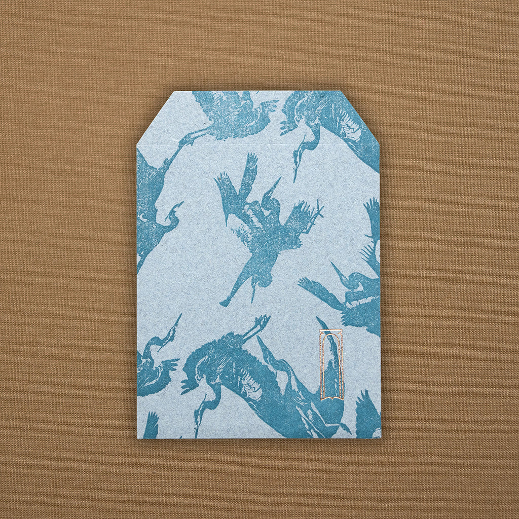 BLUE HANDMADE CARD AND ENVELOPE SET (multiple sizes and patterns) — by Atelier Ecluse
