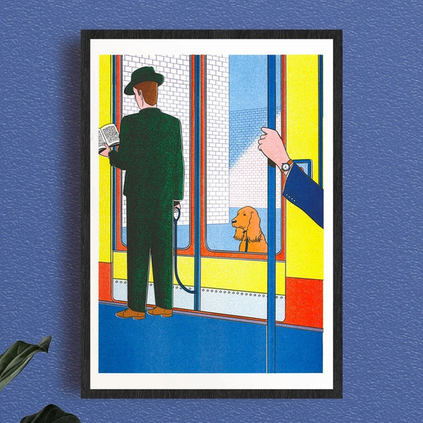 LE MÉTRO, 29,7 x 42 cm  — by Simon Bailly