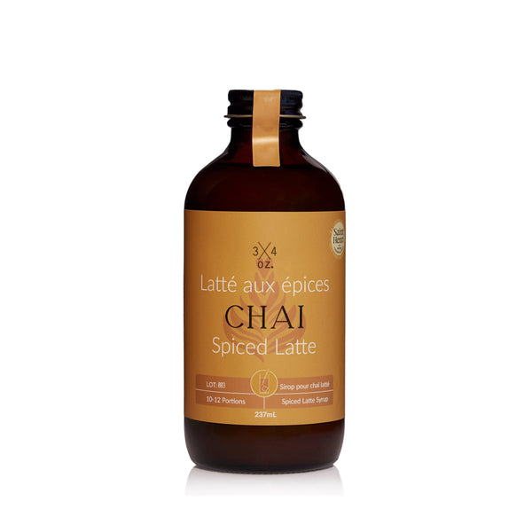 CHAÏ LATTÉ AUX ÉPICES, Sirop — by 3/4oz. Tonic