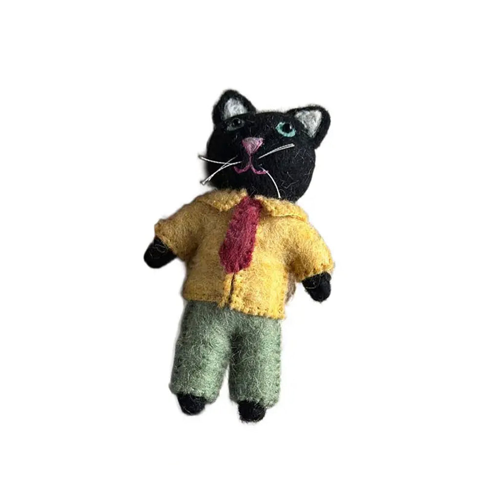 ELEGANT CAT - HANGING FELT ORNAMENT (Multiple colors) — by The Winding Road