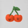 CHERRIES HANGING FELT ORNAMENT— by Holly St Clair