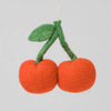 CHERRIES HANGING FELT ORNAMENT— by Holly St Clair
