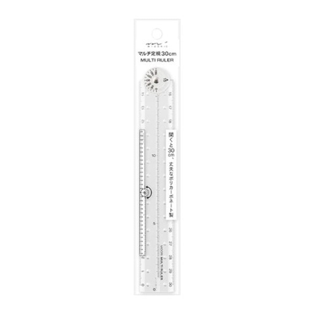 MULTI RULER 30CM CLEAR — by Midori – Paperole