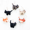 CAT - HANGING FELT ORNAMENT (Multiple colors) — by The Winding Road