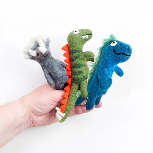 DINOSAUR - FINGER PUPPET (Multiple styles) — by The Winding Road