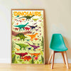 DISCOVERY STICKERS POSTER “DINOSAURS” — by Poppik