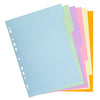 6 INDEX POUR CLASSEUR A4 - Couleurs assorties — par Exacompta