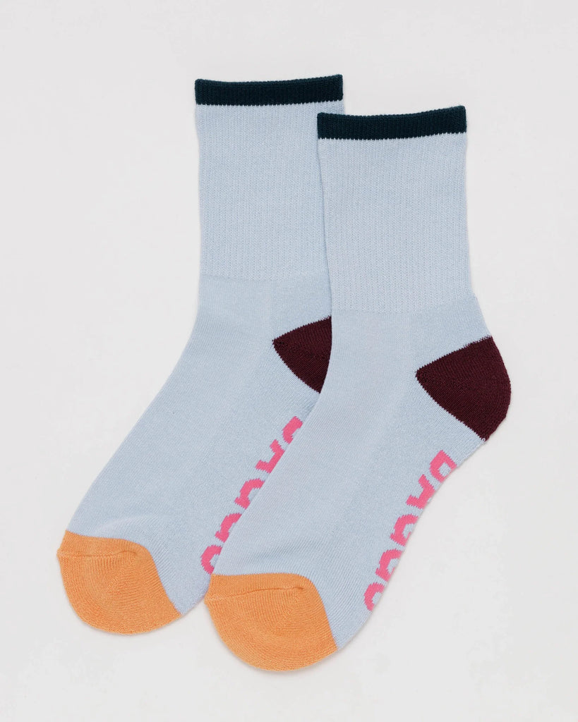 RIBBED SOCK “LIGHT BLUE MIX” (VARIOUS SIZES) — by Baggu