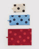 FLAT POUCH SET "POLKA DOT MIX" — by Baggu