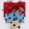 FLAT POUCH SET "POLKA DOT MIX" — by Baggu