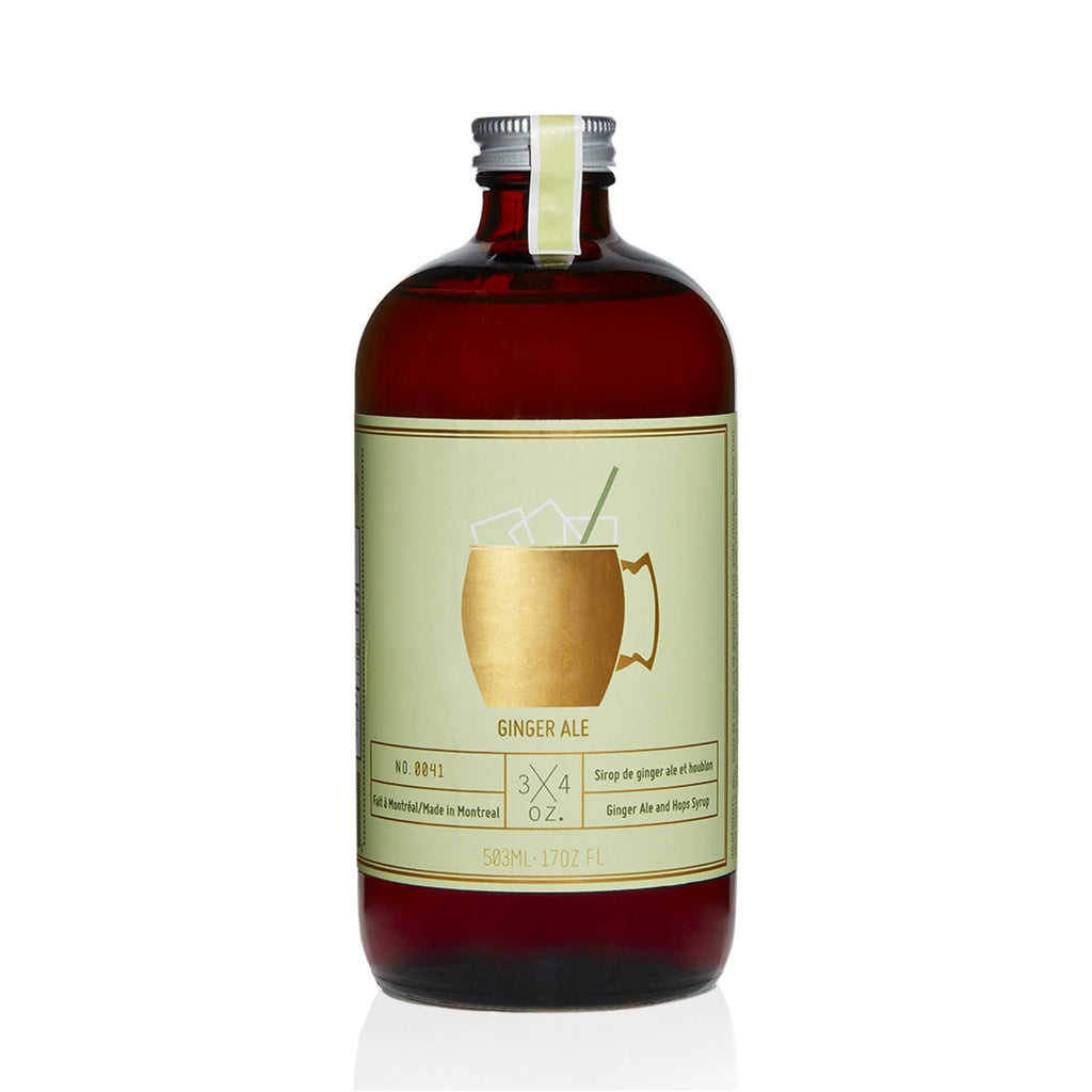 GINGER ALE, Syrup — by 3/4oz. Tonic