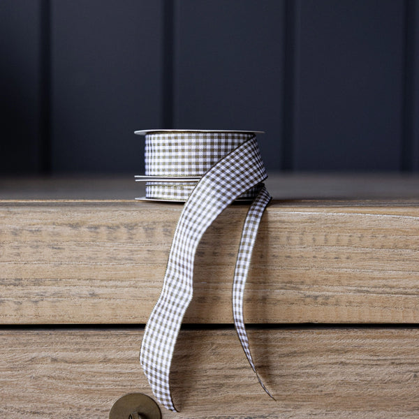 OLIVE GINGHAM RIBBON - MEDIUM — by Luxe B Co.
