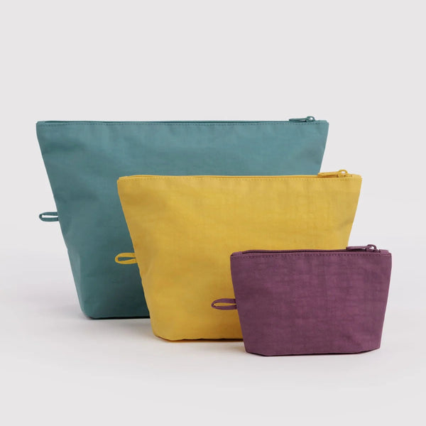 ENSEMBLE DE 3 POCHETTES « JEWEL MIX »  — par Baggu