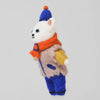 BEAR  HANGING FELT ORNAMENT— by Alice Bowsher