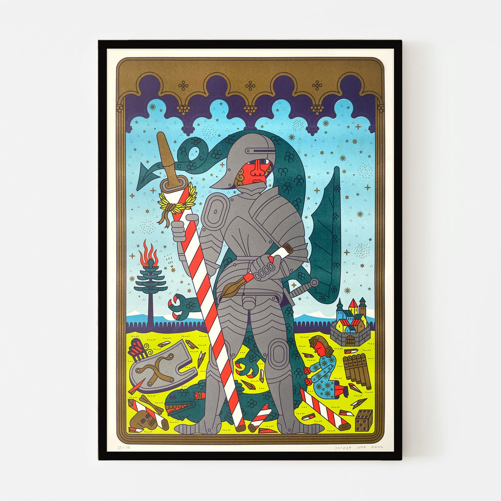 HEILIGER GEORG, 42 x 59,4 cm (A2) – par Shiwen Sven Wang