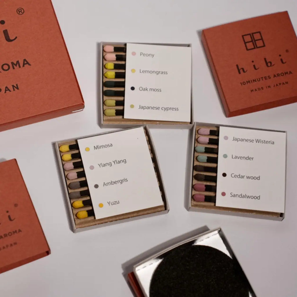 INCENSE MATCH 10 MINUTES AROMA - Limited Edition Gift Box (Maroon) — by hibi